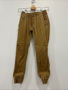 Casual Drawstring Jogger Pants - beige/Brown